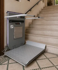 Plateforme Monte Escalier Ascendor-installation villa